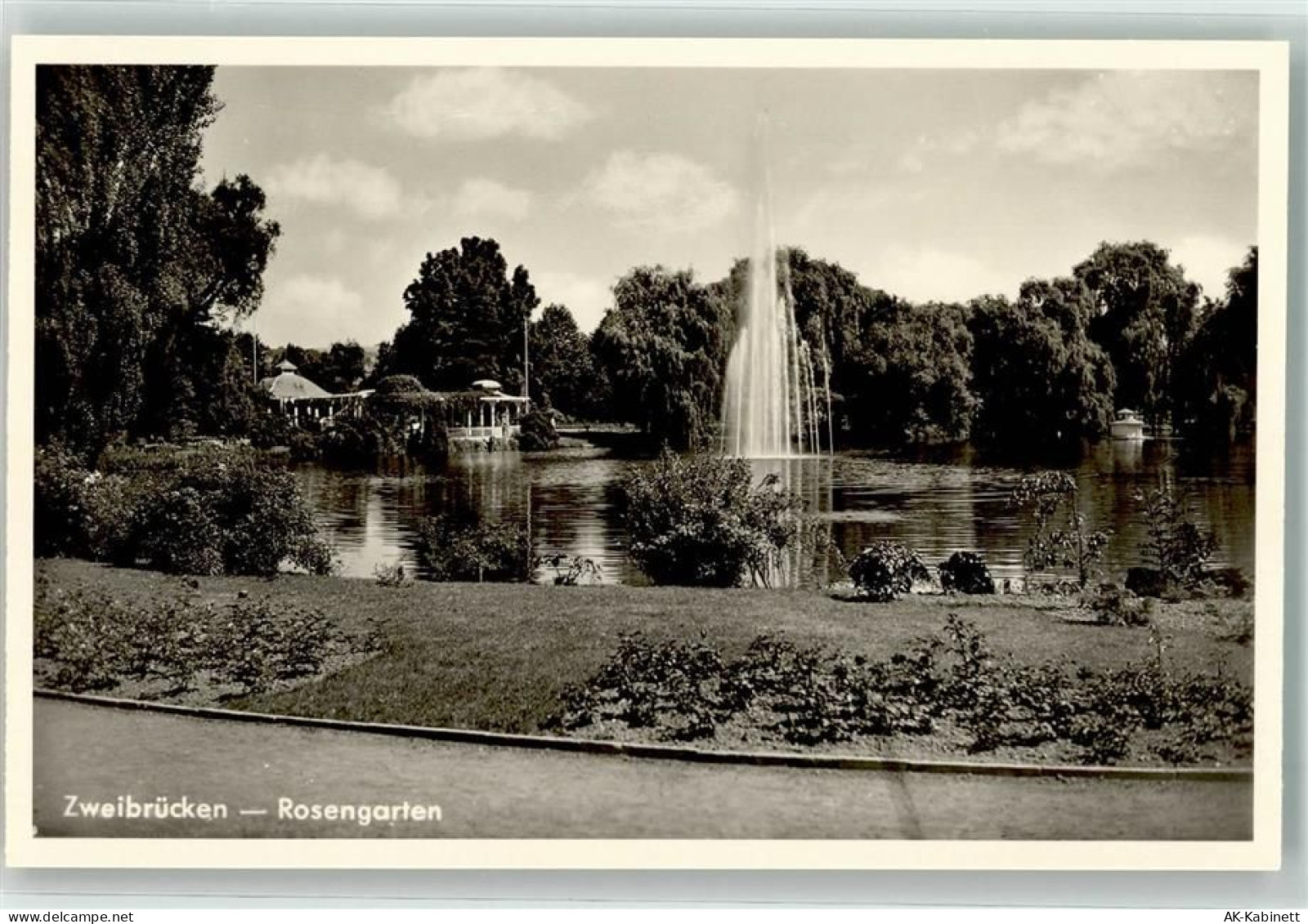 66482 W6660 Zweibrücken , Pfalz - Rosengarten Springbrunnen - 39483158