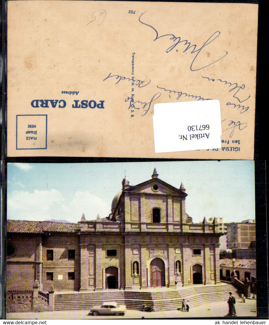 667130,Cali Iglesia de Sn. Francisco San Francisco Curch Kirche Kolumbien