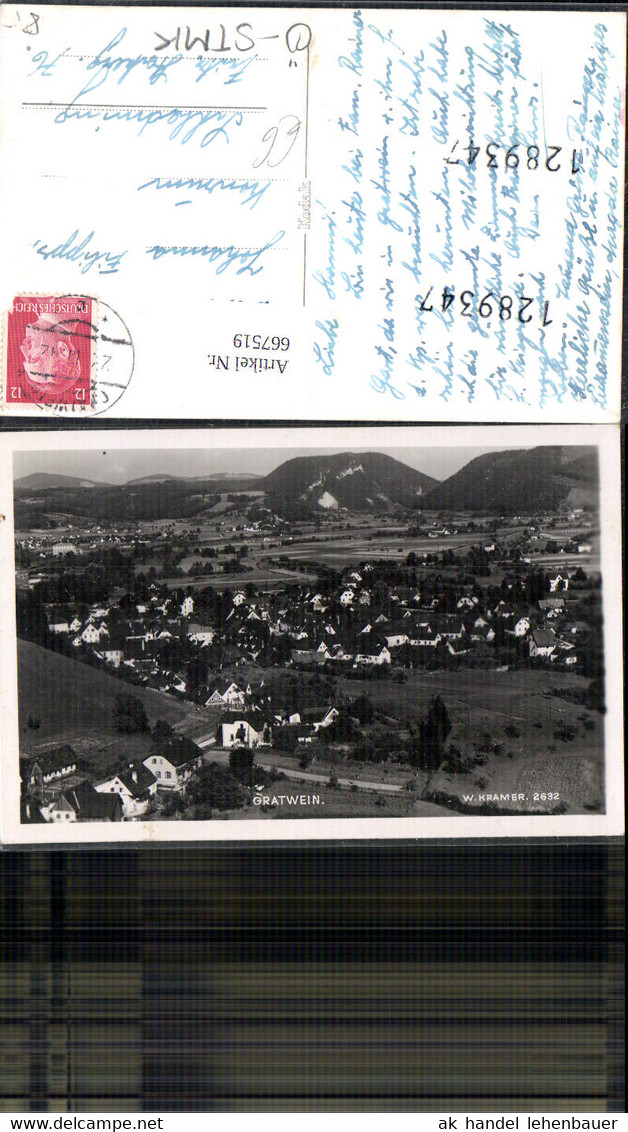 667519,Foto Ak Gratwein Totale