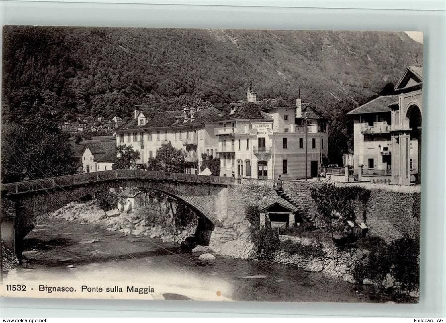 6676 Bignasco - Nr. 11532 Phototypie, Ponte sulla Maggia, gute Erhaltung... - 13079364