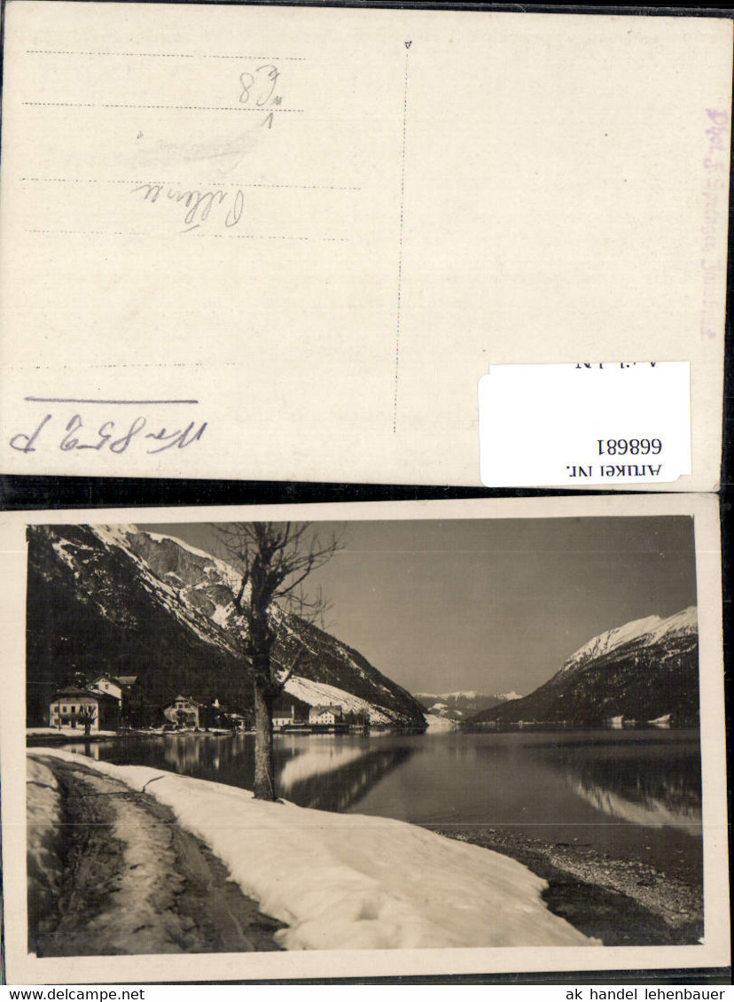 668681,Foto Ak St. Ulrich am Pillersee Pillersee i. Winter Uferpartie pub F. Springer