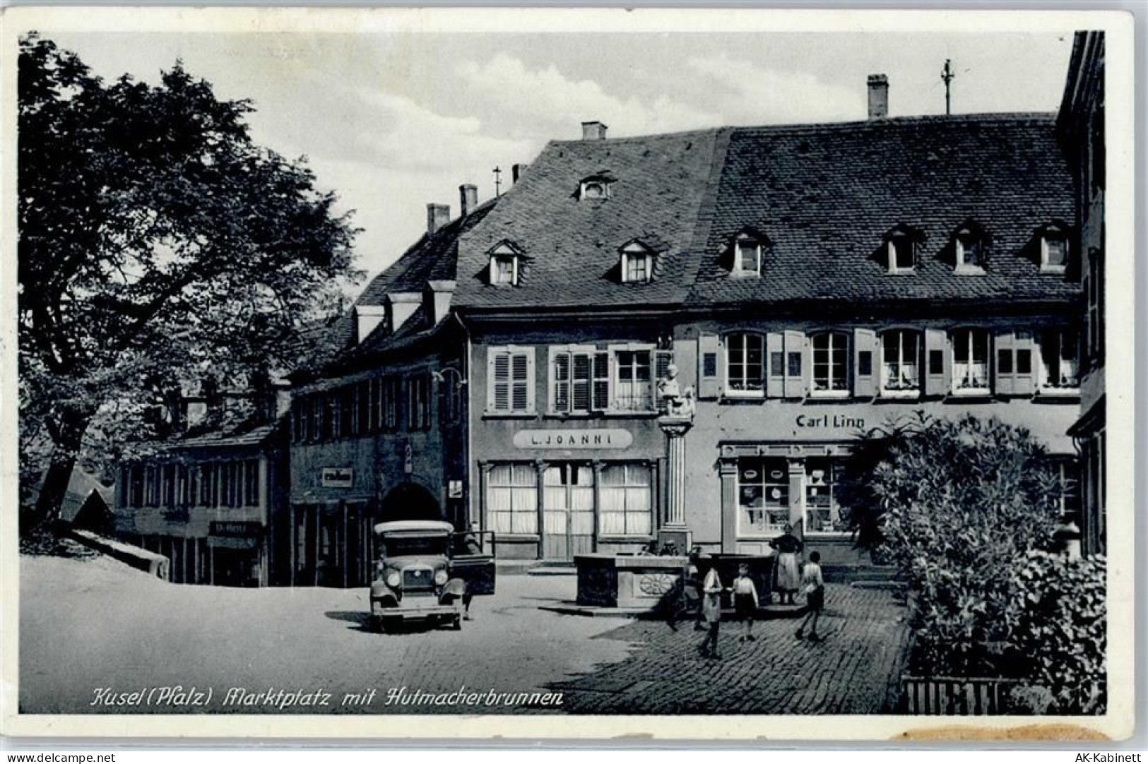 66869 W6798 Kusel - Marktplatz Hutmacherbrunnen Geschäft - 51639819