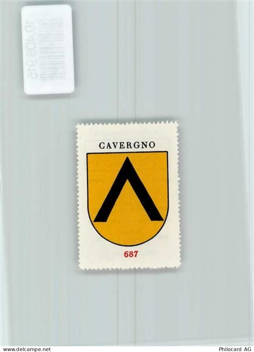 6690 Cavergno Robiei Val Bavona - Vignette Wappen Kaffee Hag 1920-1940... - 10406915