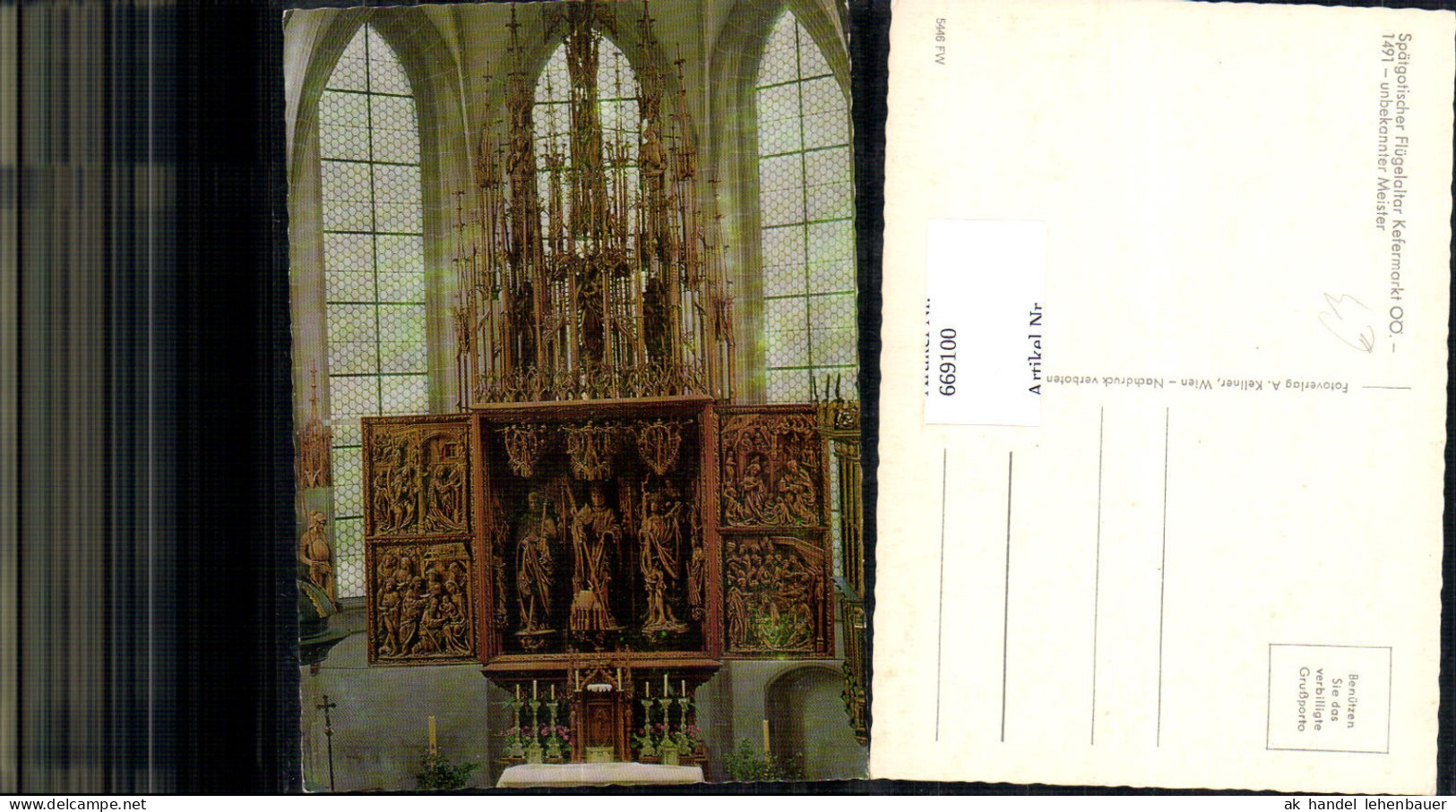 669100,Kefermarkt Spätgotischer Flügelaltar Altar