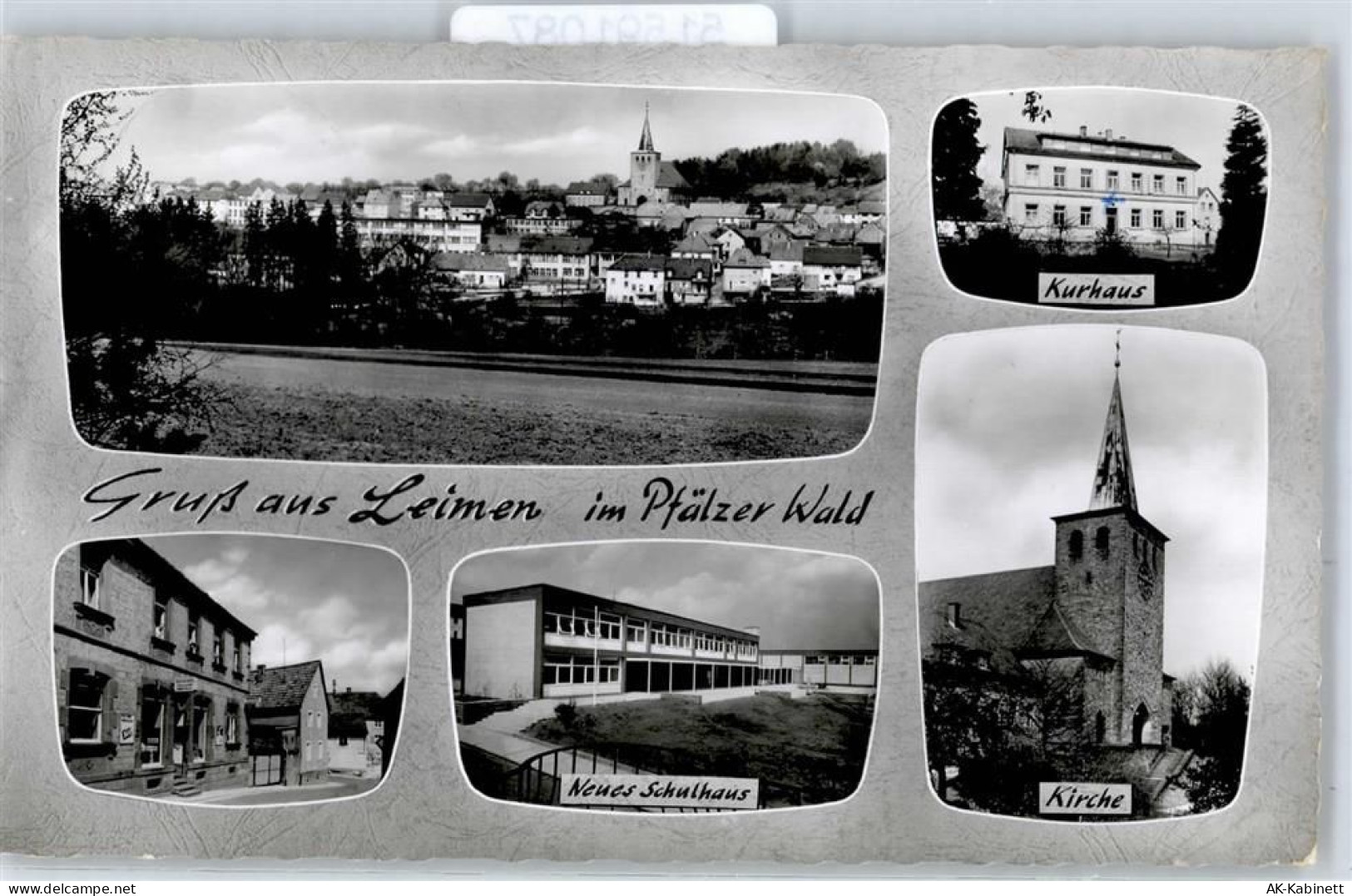 66978 W6781 Leimen , Pfalz - Schulhaus Kirche Kurhaus - 51591087