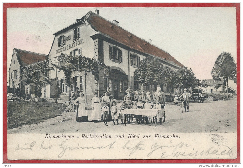 67 - DIEMERINGEN - Restauration und Hotel zur Eisenbahn