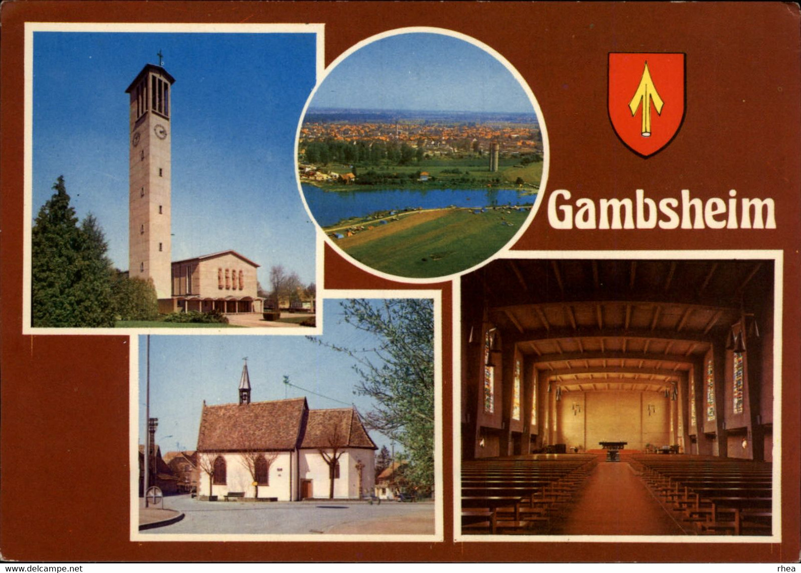 67 - GAMSHEIM - l'église - multi vues