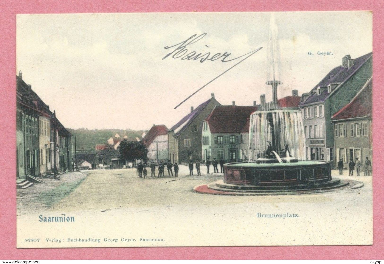 67 - SAARUNION - SARRE UNION - Brunnenplatz