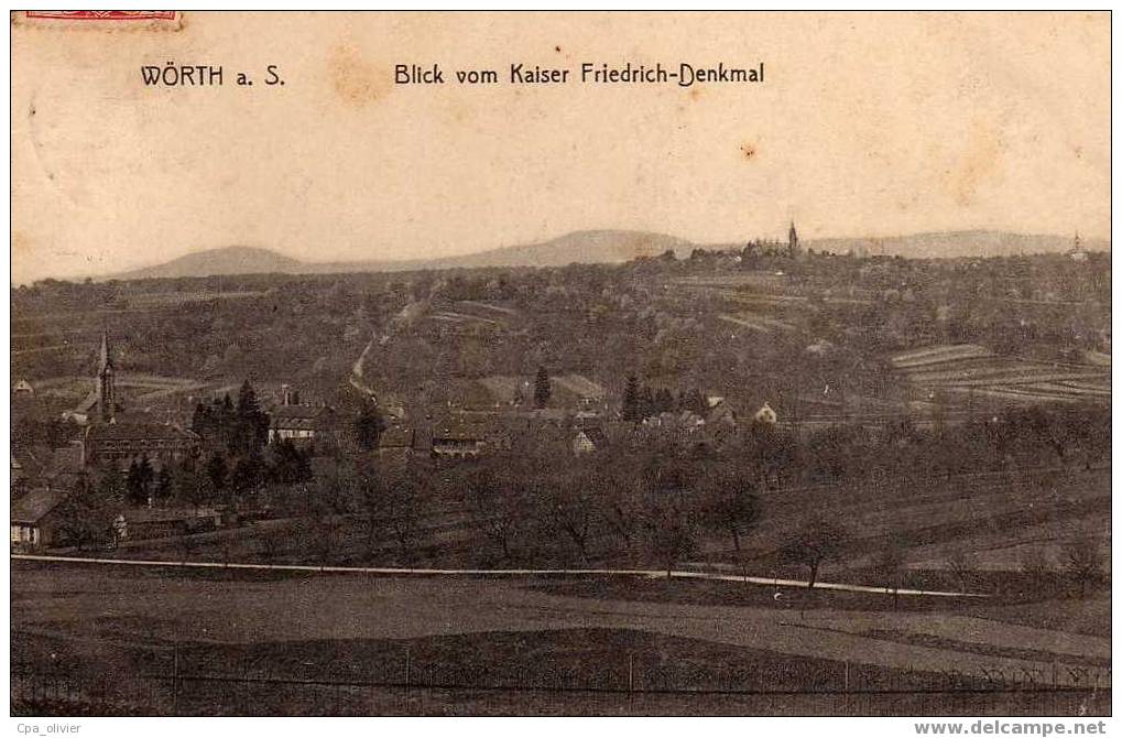 67 WORTH WOERTH Blick vom Kaiser Friedrich Denkmal, Vue Générale, ed Levy, 1910