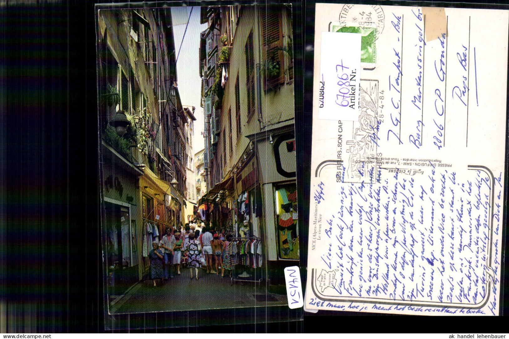 670867,Nice Nizza Le vieux Nice Gasse France