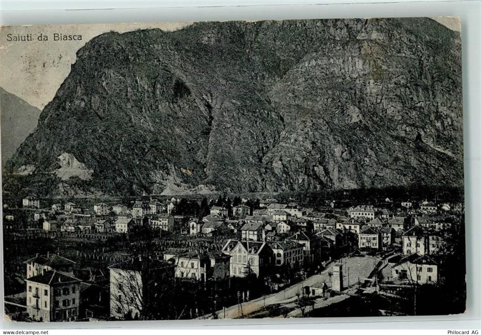 6710 Biasca 1919 Gebrauchsspuren Saluti di Biasca - 10217628