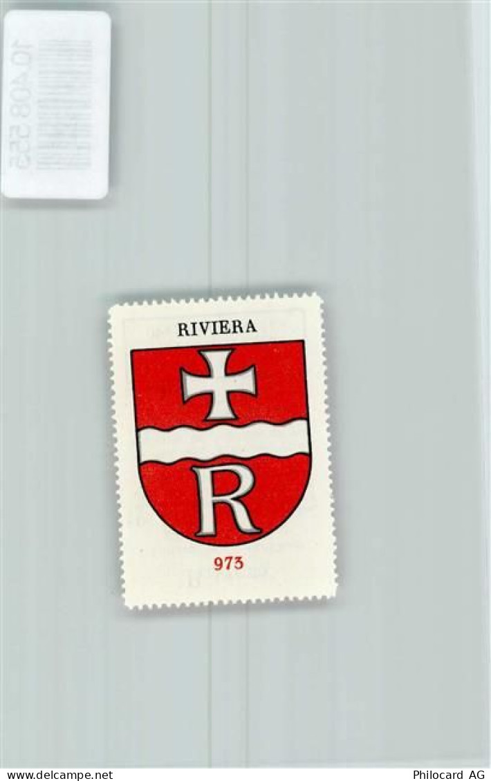 6710 Biasca - Vignette Wappen Kaffee Hag ca 1920-1940 Bezirk Riviera - 10408555
