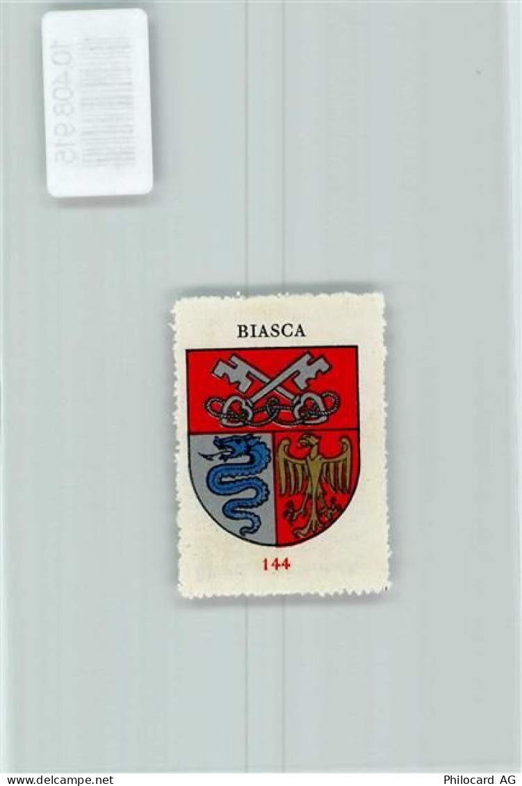6710 Biasca - Vignette Wappen Kaffee Hag ca 1920-1940 Schüssel Schlange ... - 10408915