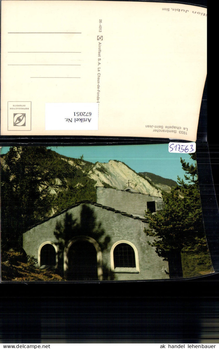 672051,Sembrancher La chapelle Saint-Jean