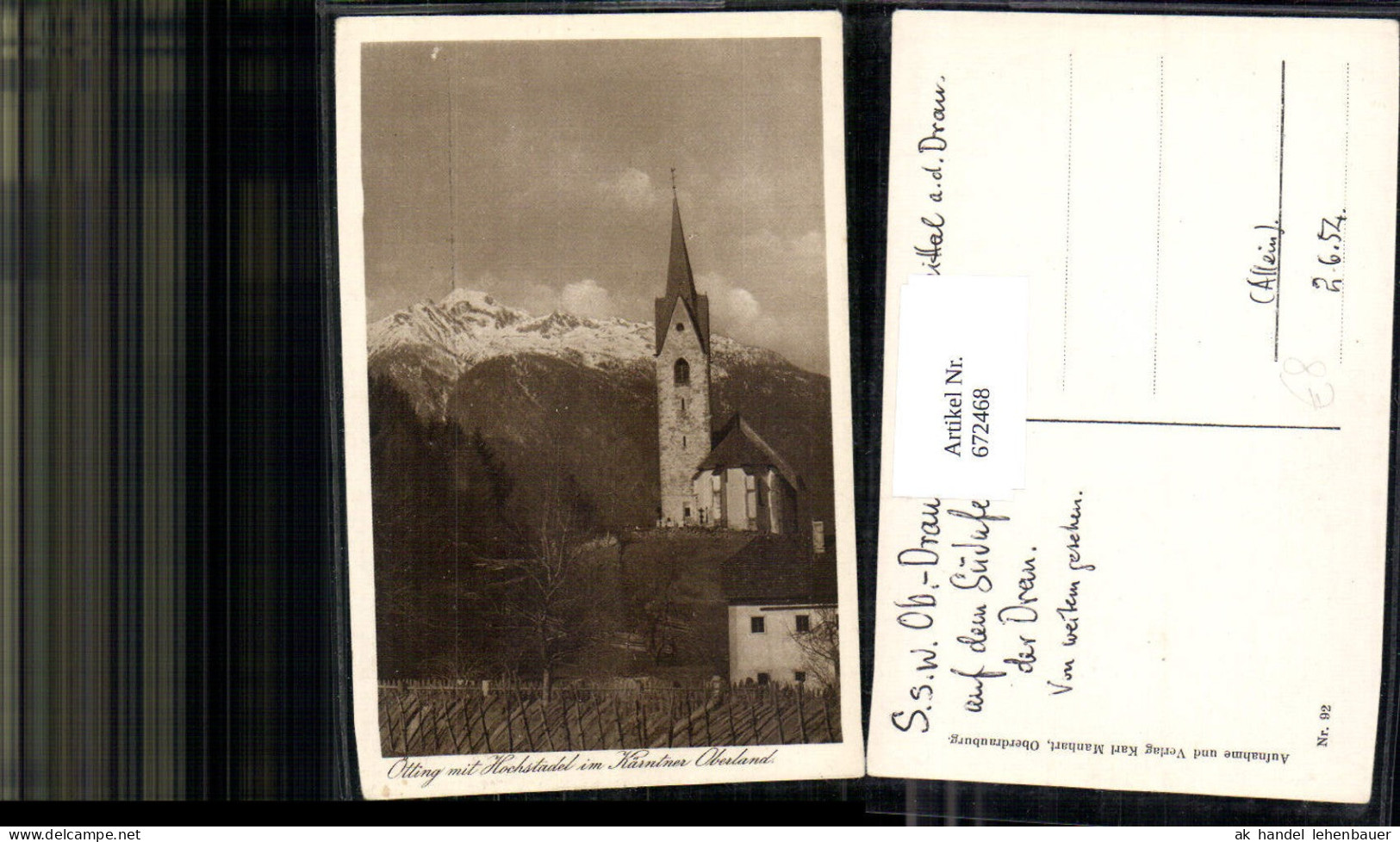 672468,Oberdrauburg Ötting mit Hochstadel