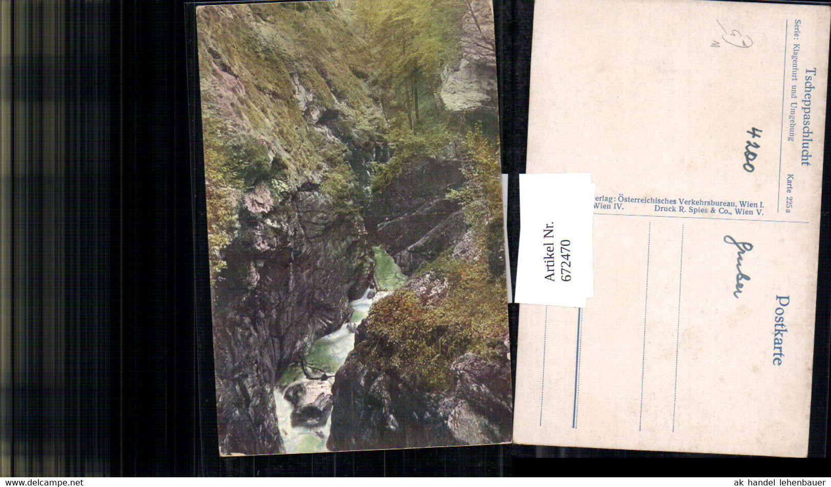 672470,Tscheppaschlucht Ferlach