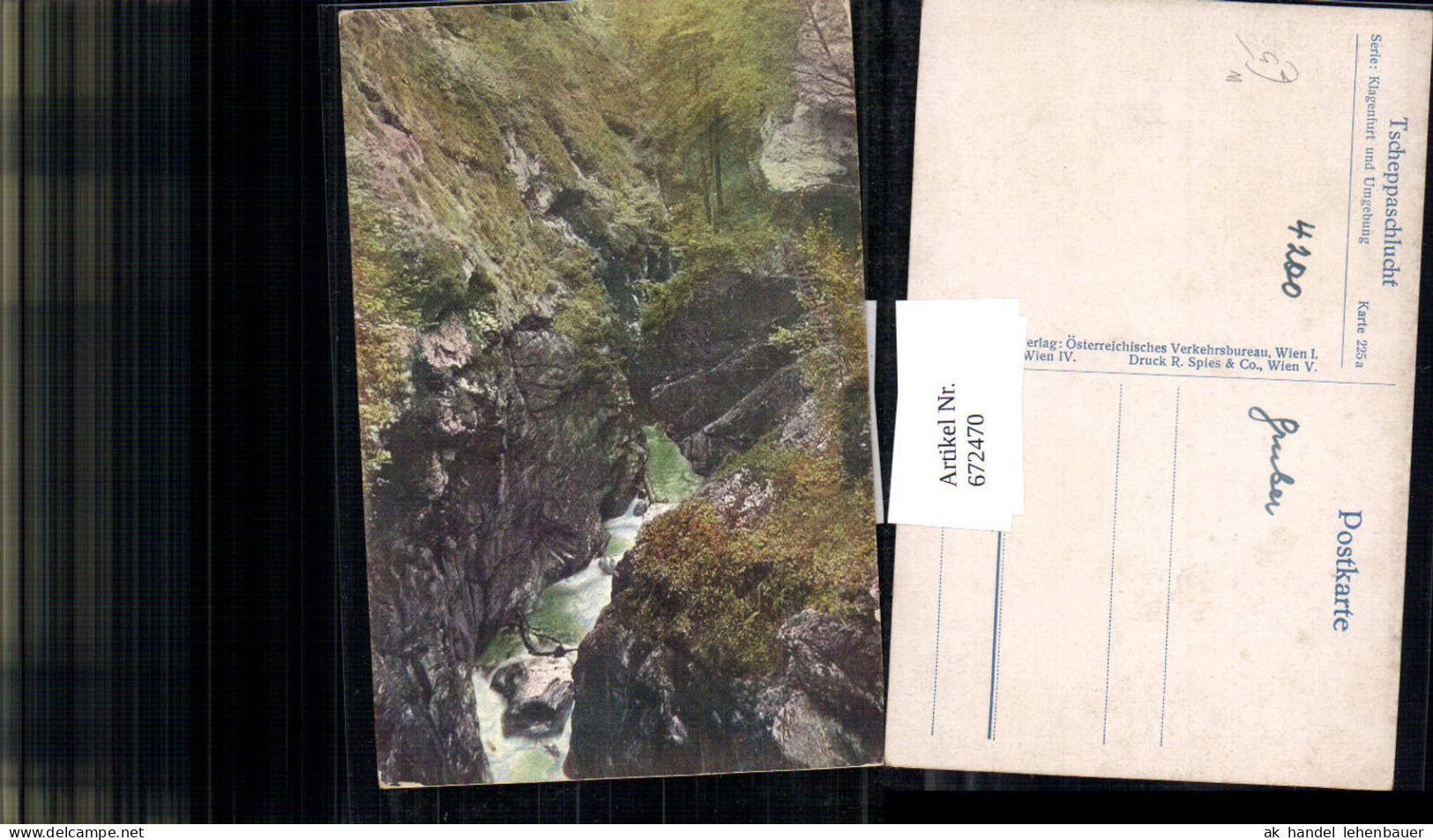 672470,Tscheppaschlucht Ferlach