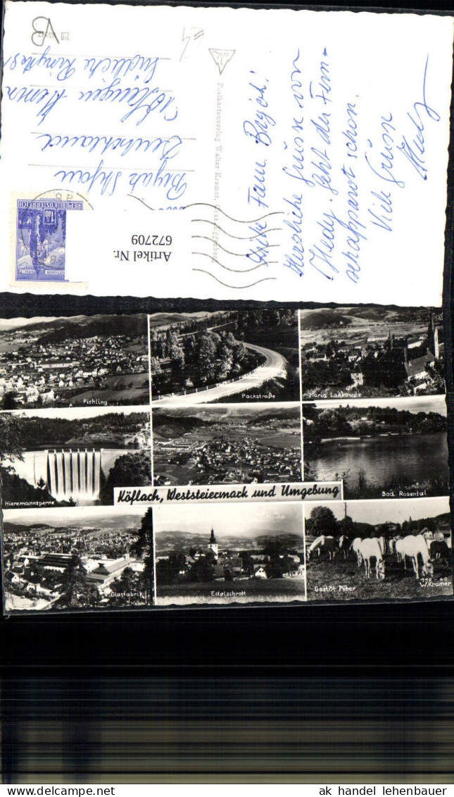 672709,Mehrbild Ak Köflach u. Umgebung Ansichten