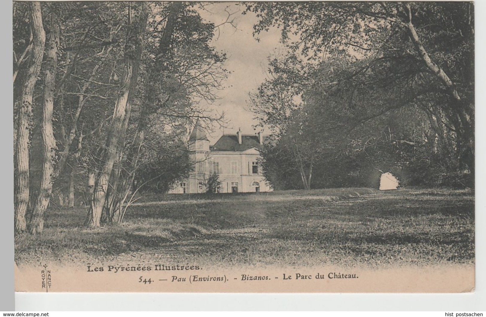 (67403) AK Bizanos, Schloss Franqueville, Le Parc du Chateau 1906