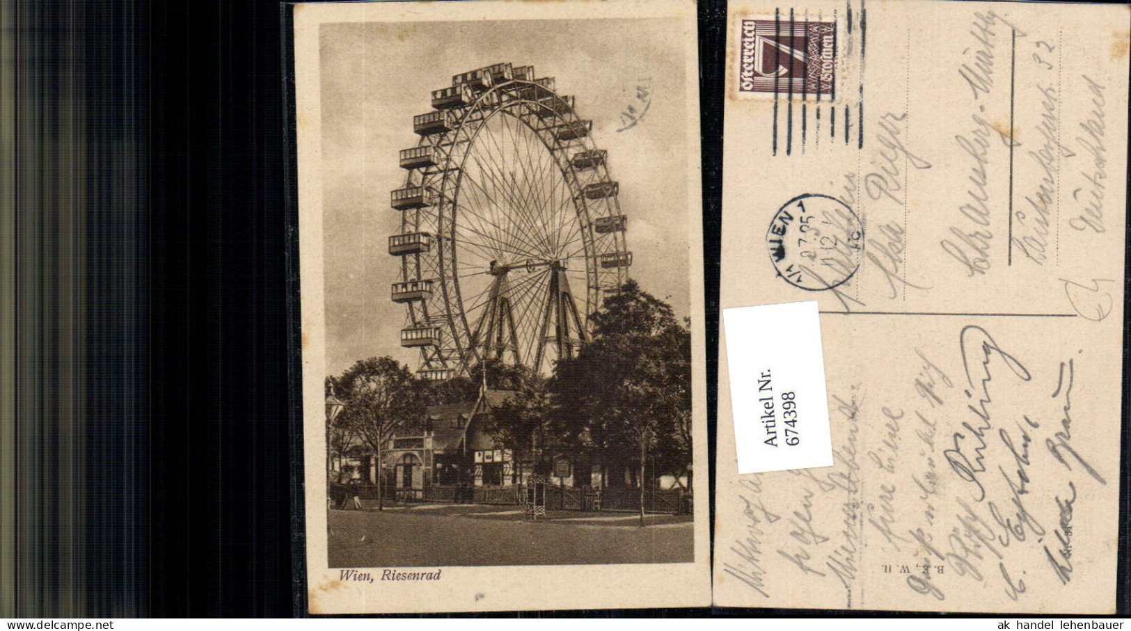 674398,Wien Leopoldstadt Riesenrad Prater