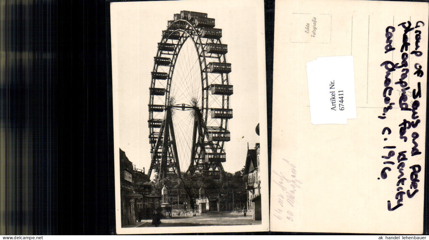 674411,Wien Leopoldstadt Riesenrad Prater
