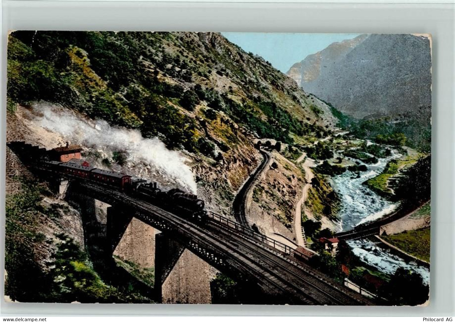 6745 Giornico 1908 - Ferrovia del Gottardo La Biaschina Galleria spirale... - 11091752