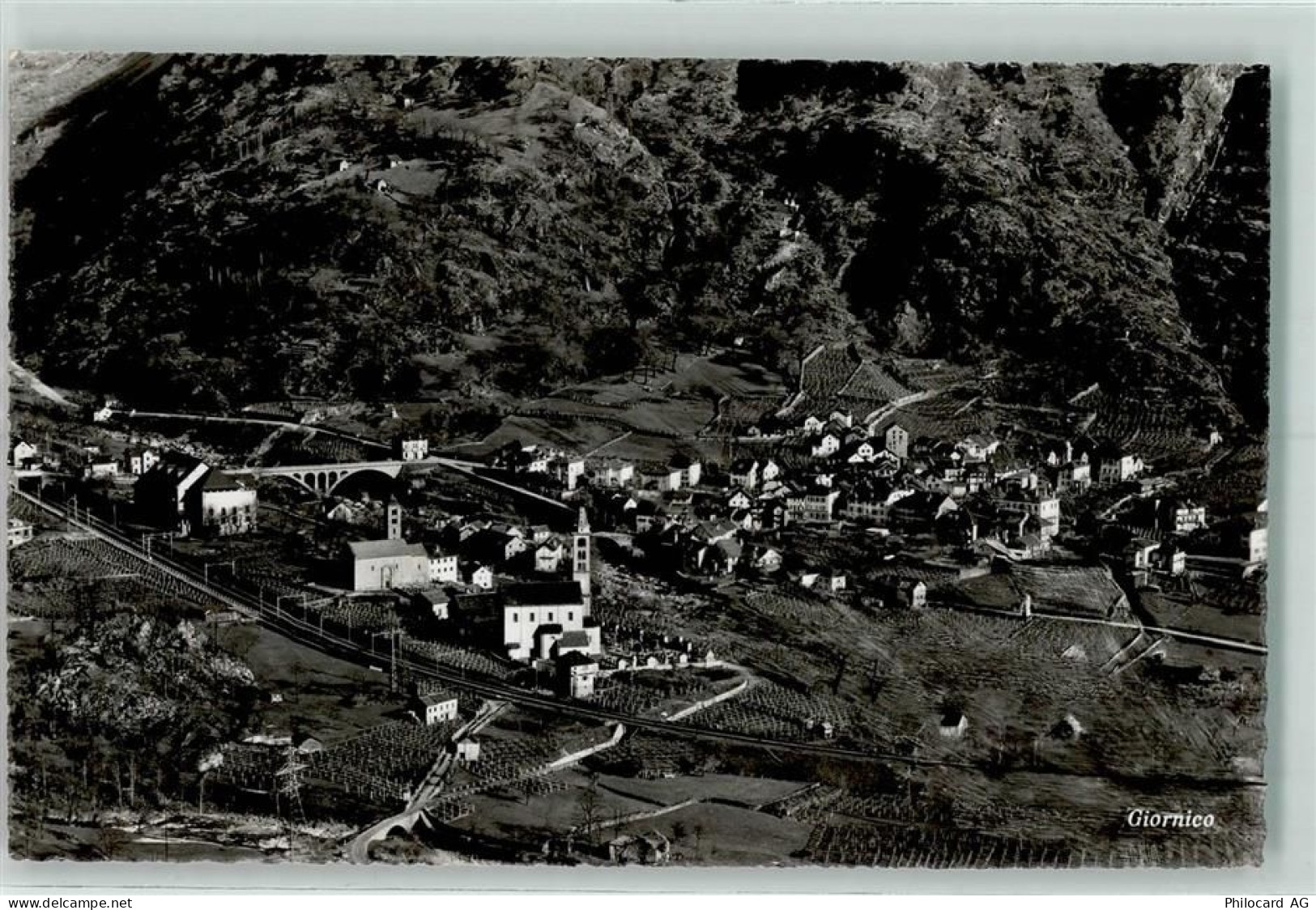 6745 Giornico 1955 - Eisenbahnlinie - 10298797