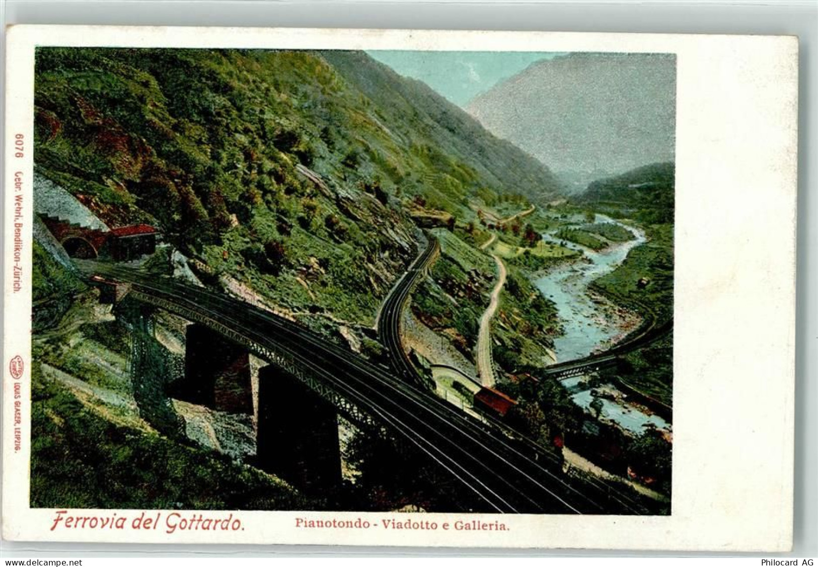 6745 Giornico - Ferrovia del Gottardo Pianotondo Viadotto Galleria - 10612998