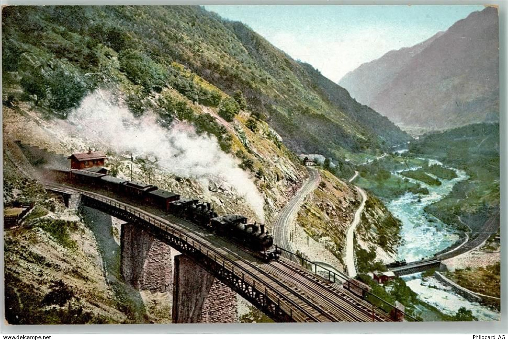 6745 Giornico - Ferrovia Gottardo Galleria spirale Pianotondo - 10624682