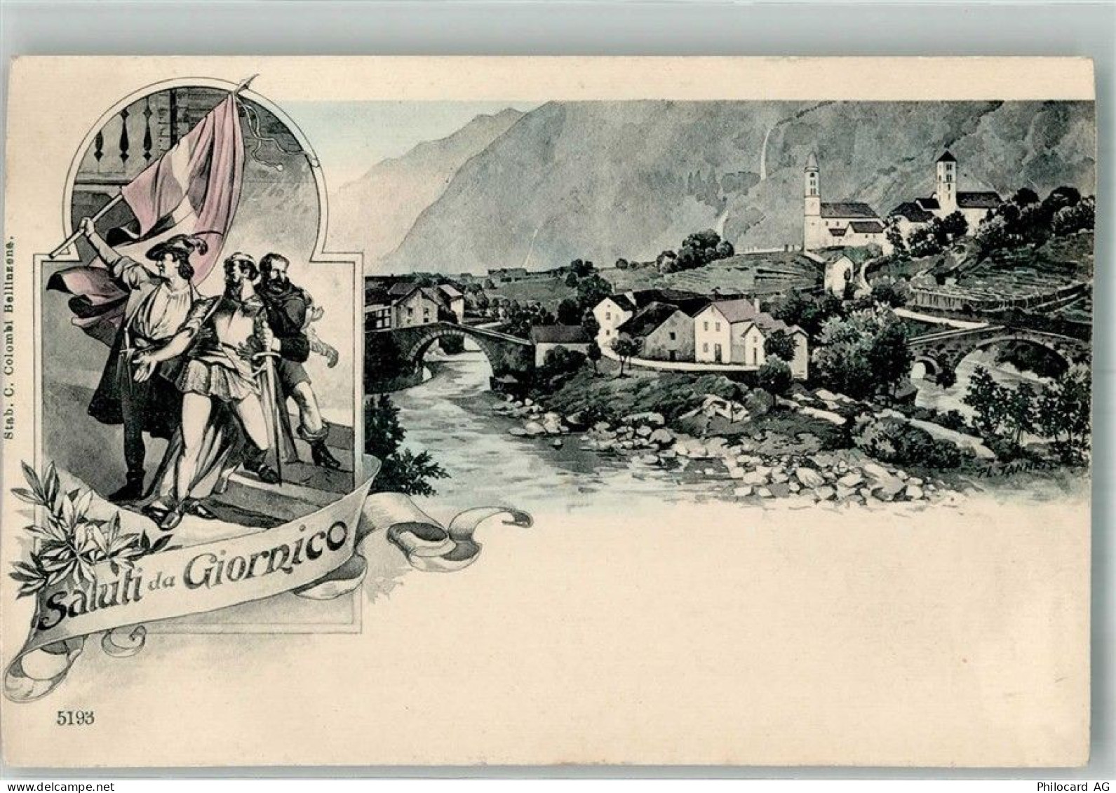 6745 Giornico Foto AK Saluti da Giordnico - 13585800