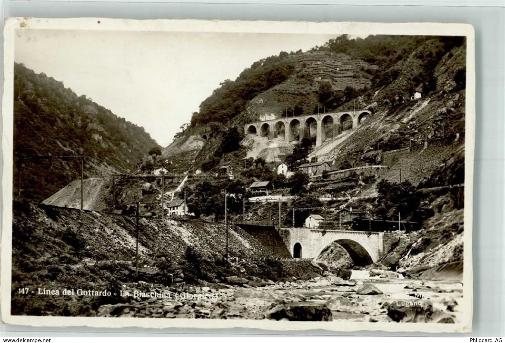 6745 Giornico - Gotthardbahn Dampflok Biaschinobrücke - 39701441