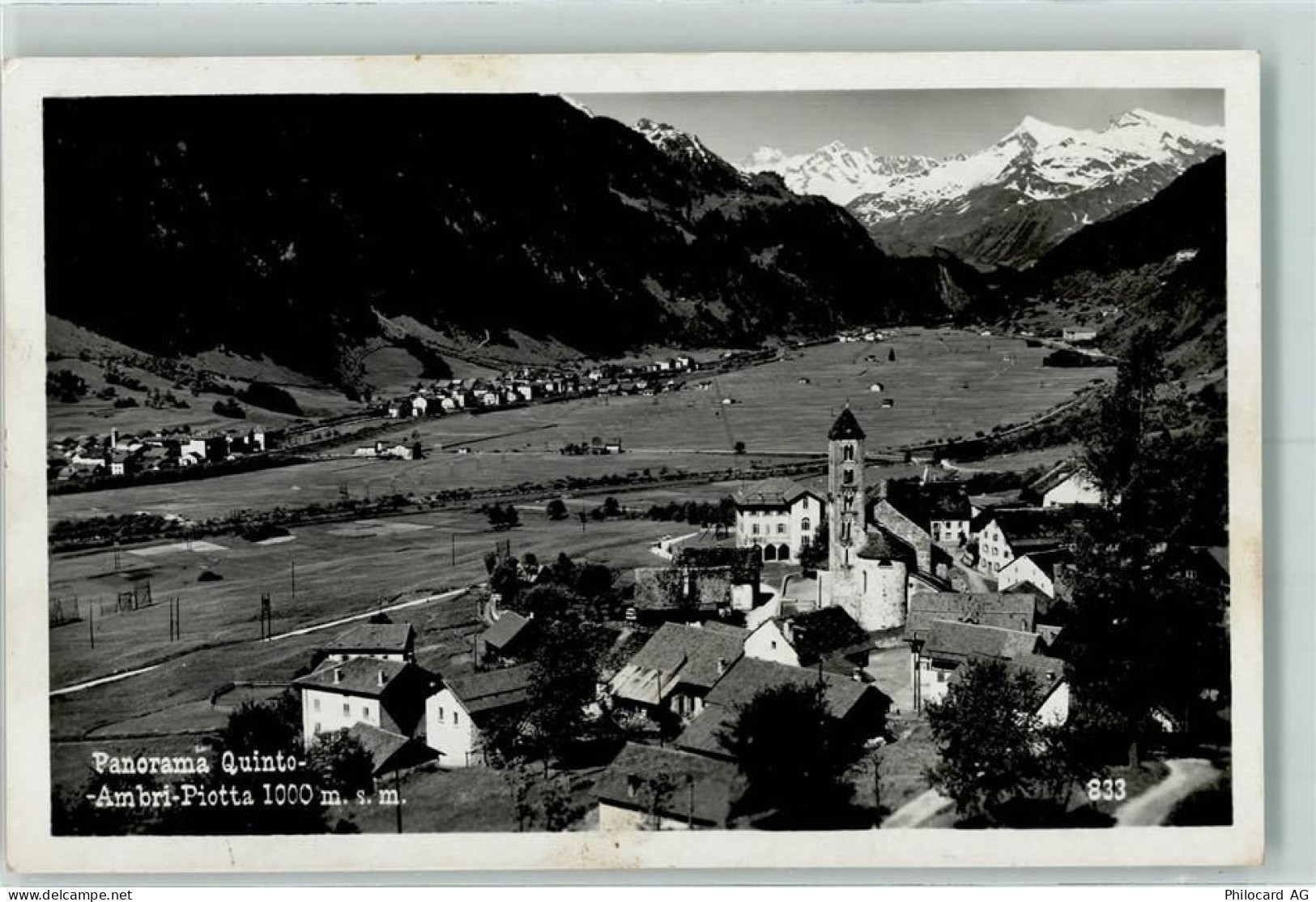 6777 Quinto - Panorama Ambri Piotta Feldpost - 10302595