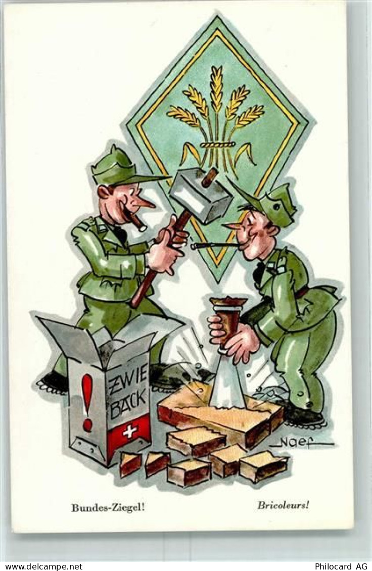 6780 Airolo 1970 Künstlerkarte Caserma Airolo Sign. Naef - 10390958