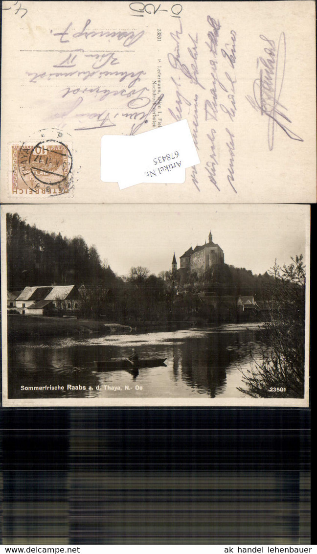 678435 Raabs an der Thaya Boot Burg
