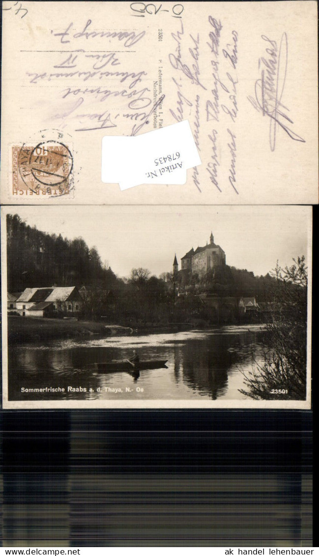 678435 Raabs an der Thaya Boot Burg