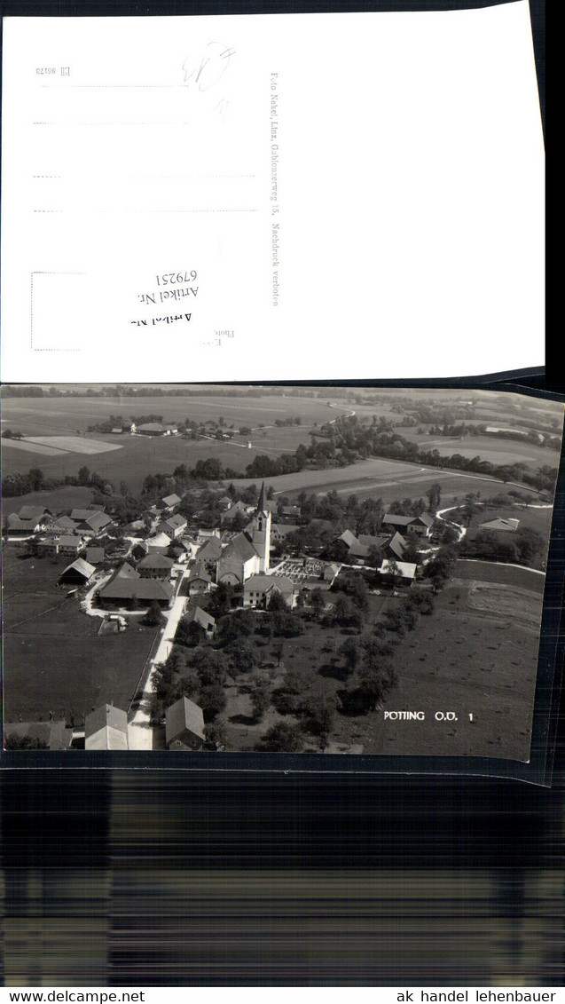 679251 tolle Fliegeraufnahme Luftbild Pötting b. Grieskirchen