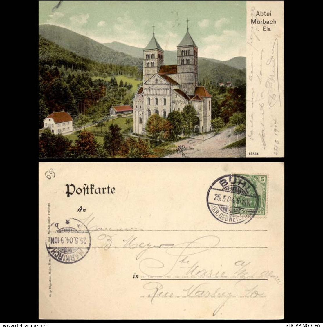 68 - Abtei Murbach i. Els. - Couleur - 1904