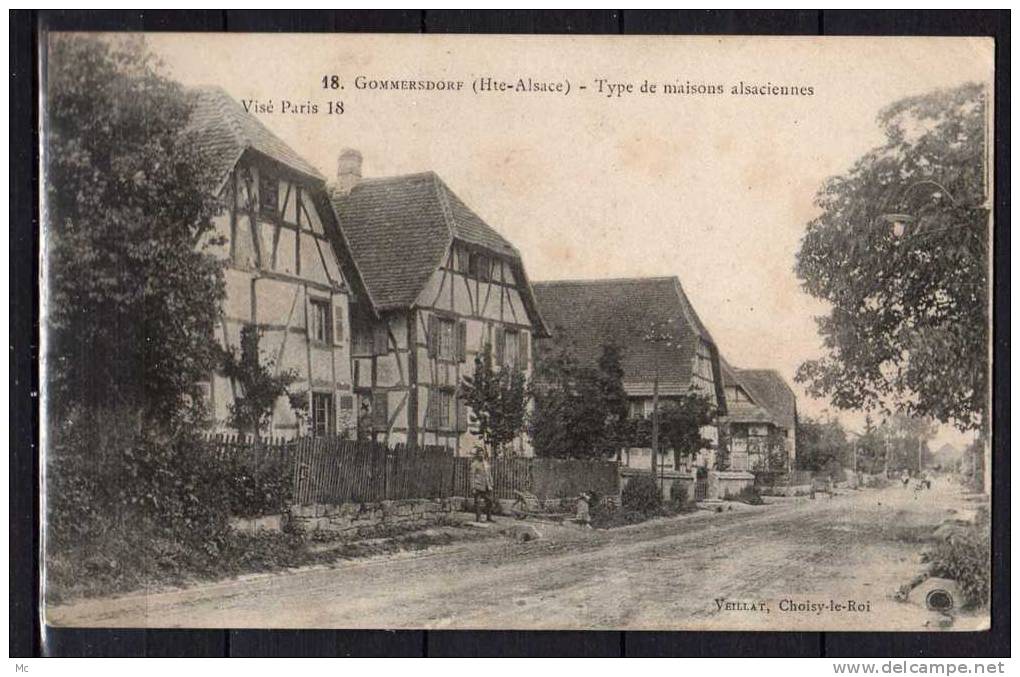 68 - Gommersdorf (Hte-Alsace) - Type de Maisons Alsaciennes - Visé Paris 18