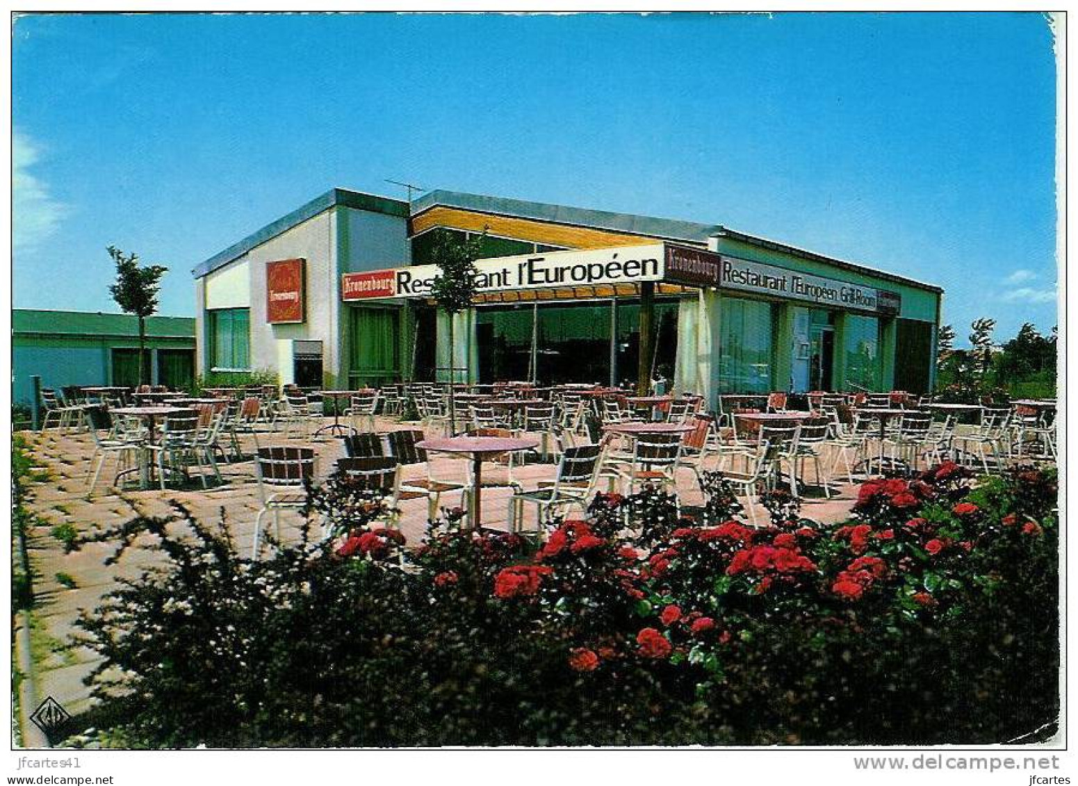 68 - NEUF-BRISACH - Restaurant Motel "L'Européen" - Ile du Rhin - Vogelgrün - Semi moderne Gd format