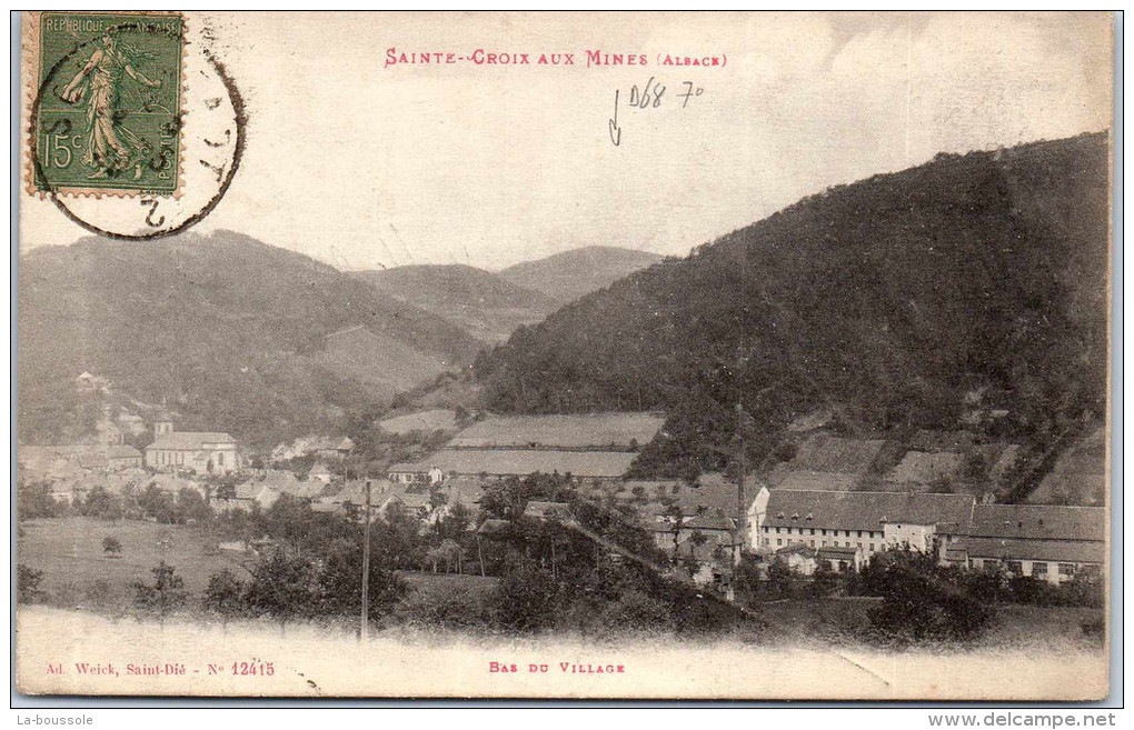 68 SAINTE CROIX AUX MINES - Bas du village
