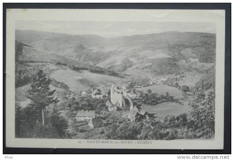 68 Sainte-Marie-aux-Mines vue aerienne sépia    D68D  K68298K  C68298C RH050810