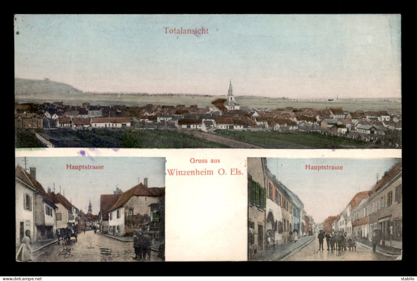 68 - WINTZENHEIM - WINZENHEIM - TOTALANSICHT - HAUPTSTRASSE