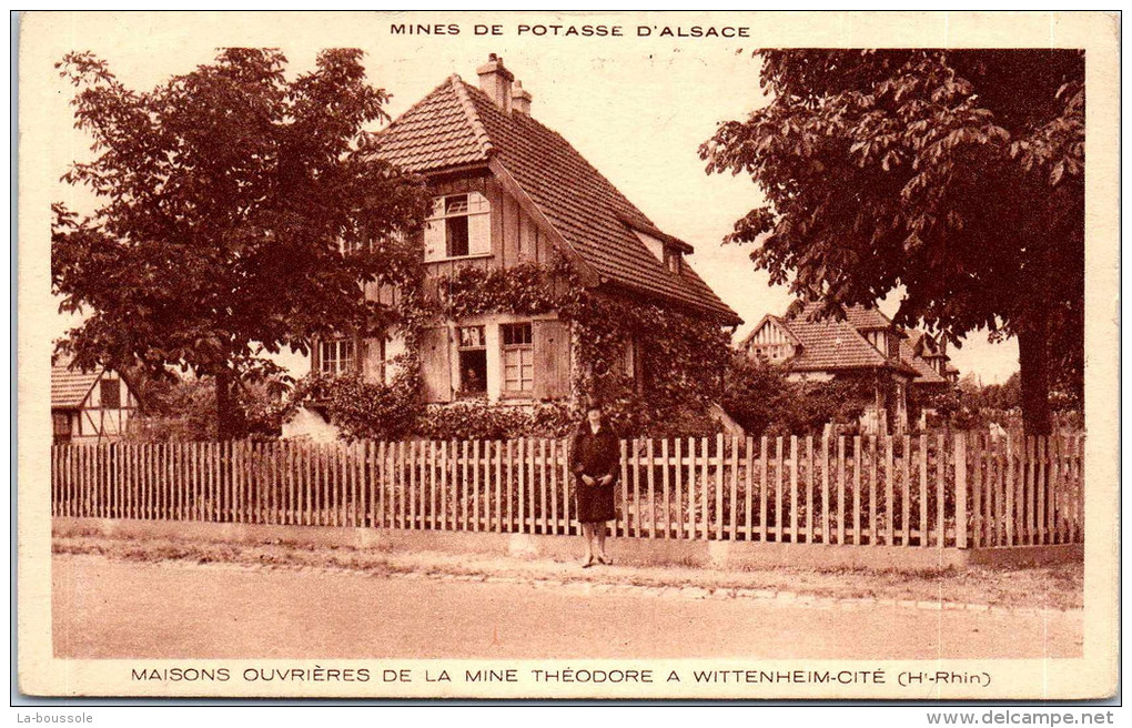 68 WITTENHEIM - maisons ouvrières de la mine théodore