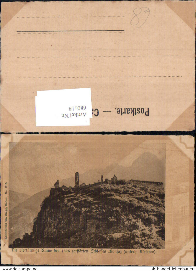 680118 Graubünden Castello di Mesocco Misox Moesa