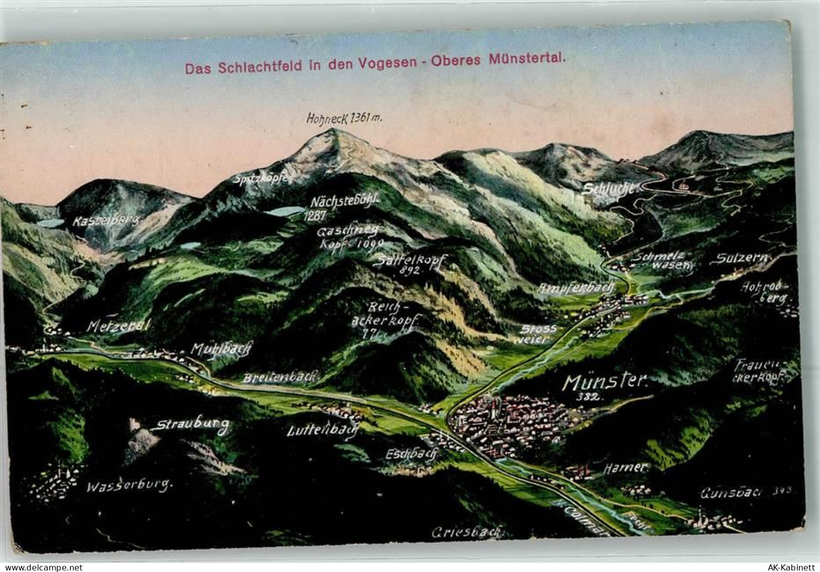 68140 Munster Münster 1915 - Vogelschau - 39478560