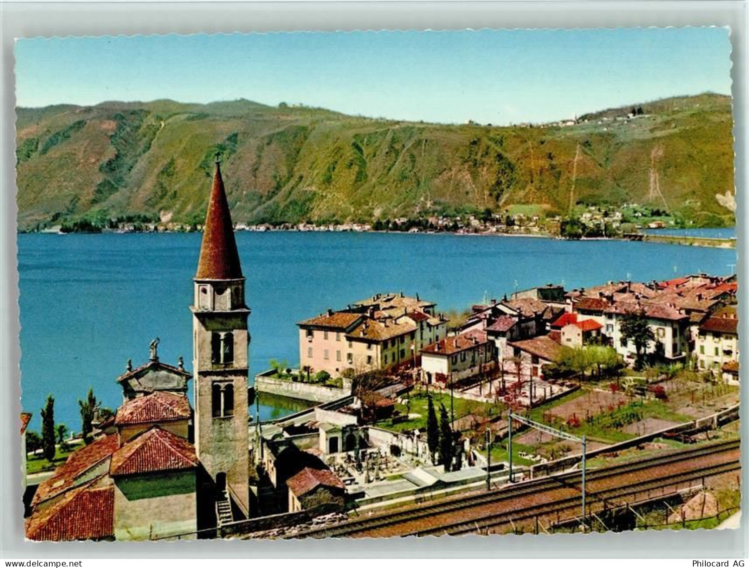 6816 Bissone - Eisenbahnlinie hinter dem Friedhof - 40128767