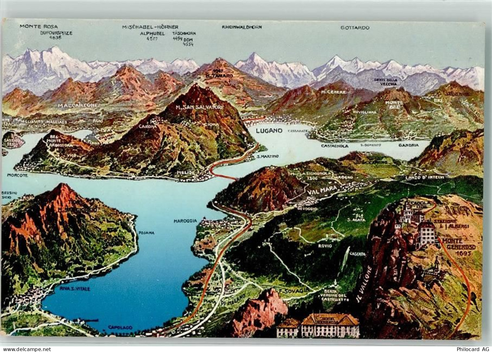 6817 Maroggia - Luganer See Vogelschau - 39497612