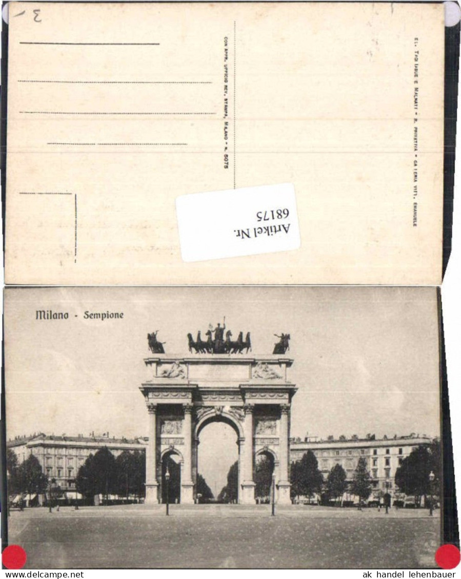 68175,Milano Milan Sempione 1910