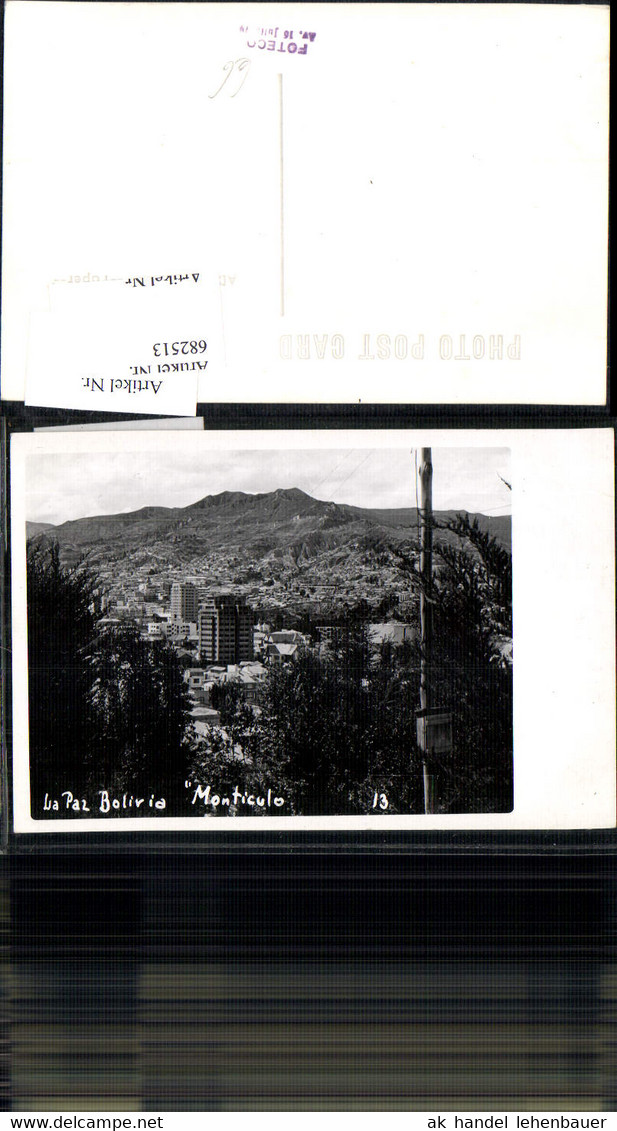 682513 Bolivia Bolivien La Paz Monticulo