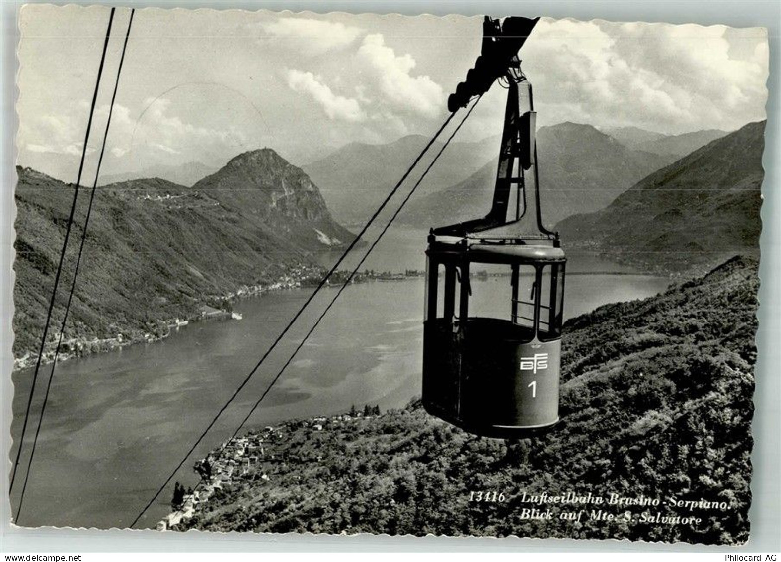 6827 Brusino Arsizio 1975 Foto AK Seilbahn Brusino-Serpiano - 38255868
